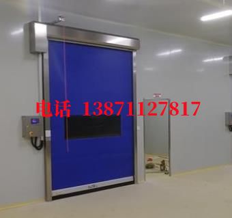 PVC感应拉链密封快速卷帘门